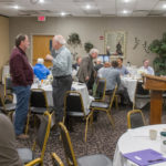 People talking at the 2017 Crossing seminar